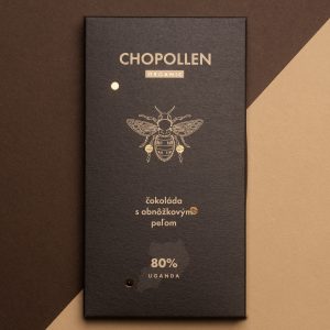 Chopollen horká čokoláda s peľom 80% Uganda