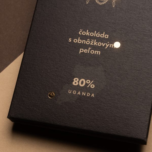 Chopollen horká čokoláda s peľom 80% Uganda