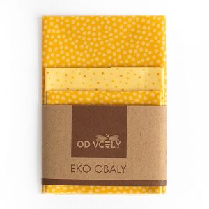 Voskové obrúsky, malá výhodná sada vo vzore Medová - odvcely.sk