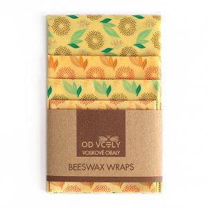 Voskové obrúsky, obaly z včelieho vosku vo veľkej sade-beeswax wraps - odvcely.sk